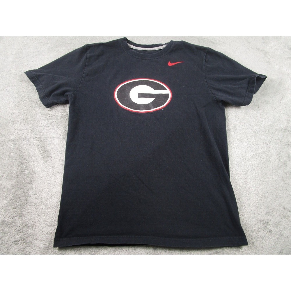 Georiga Bulldogs Shirt Womens LArge Black Nike Casual Short Sleeve